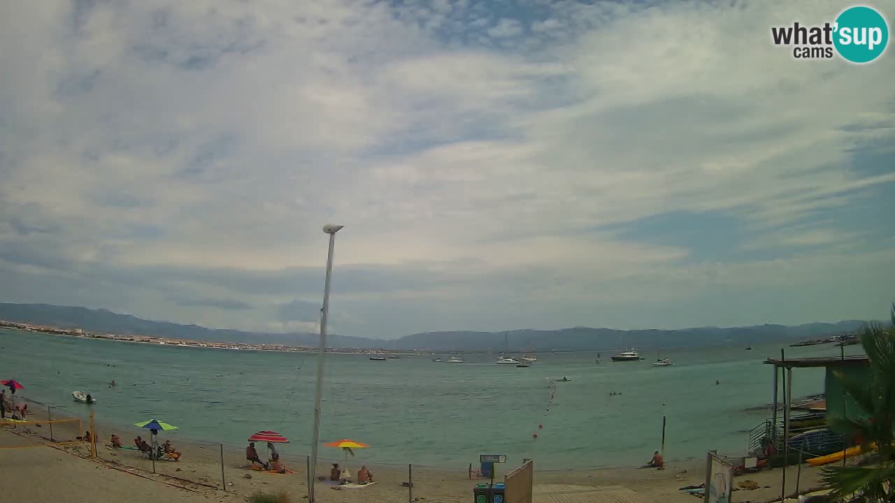 Webcam Cagliari Windsurf Club – Liveblick vom Poetto Strand