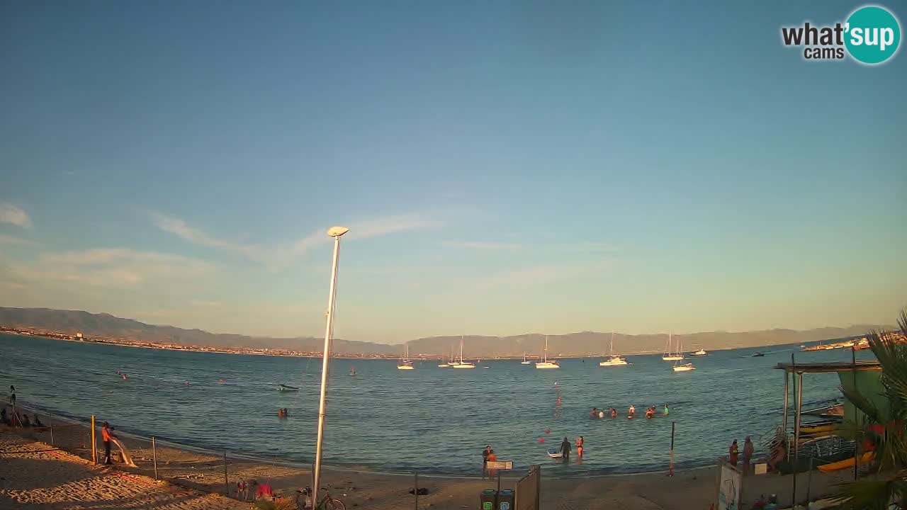 Webcam Cagliari Windsurf Club – Plage du Poetto en direct