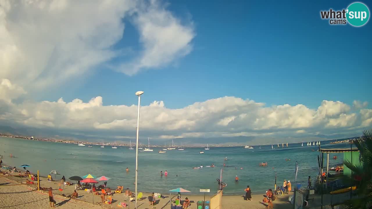 Web kamera Cagliari Windsurf Club – Poetto plaža uživo
