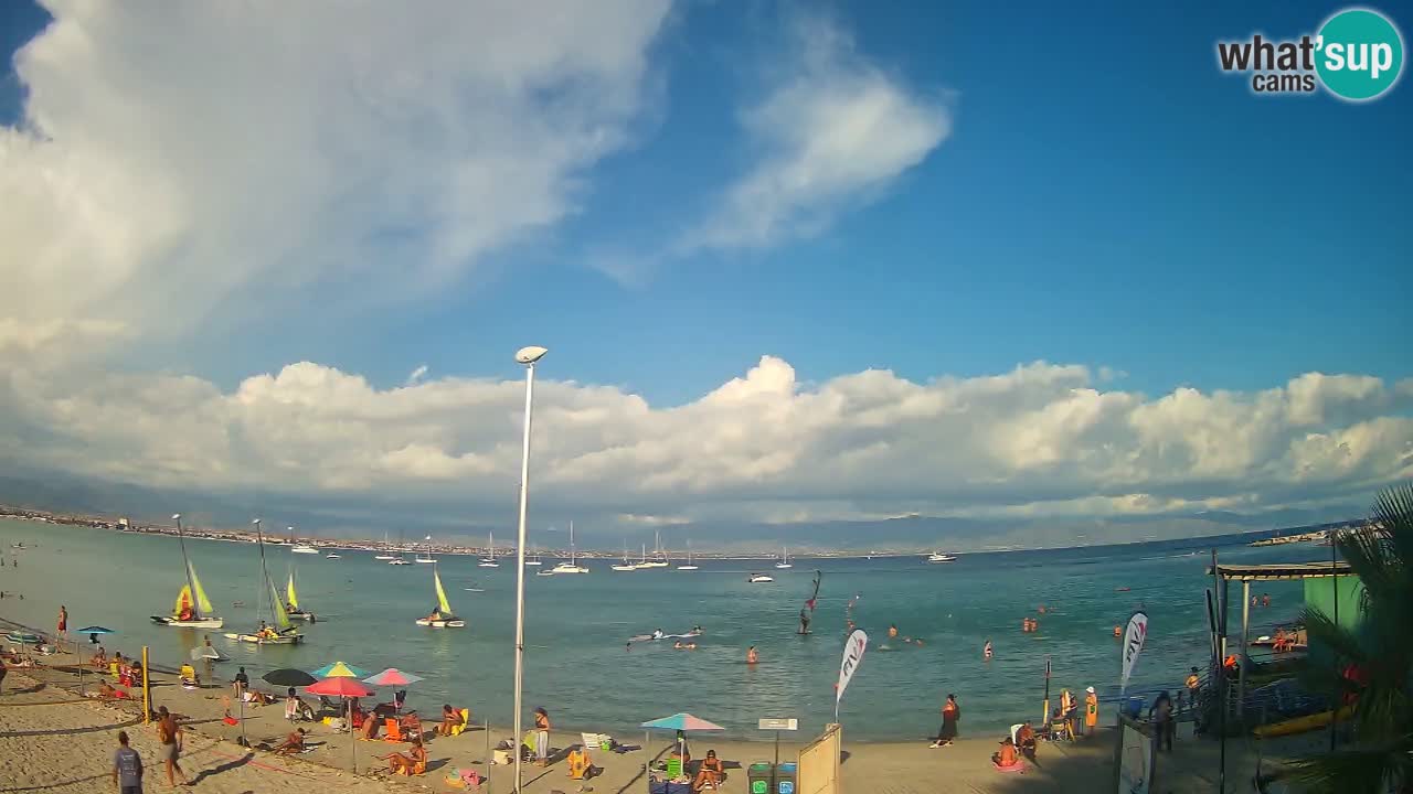 Web kamera Cagliari Windsurf Club – Poetto plaža uživo