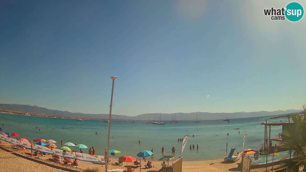 Web kamera Cagliari Windsurf Club – Poetto plaža uživo
