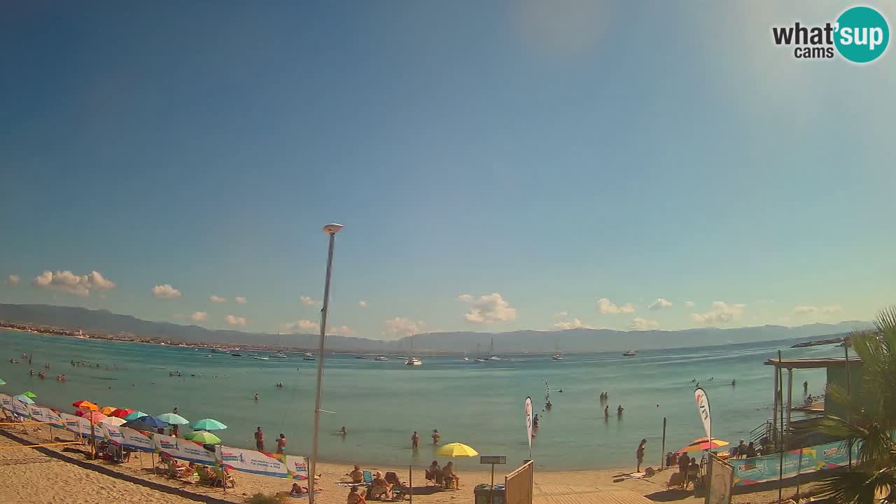 Webcam Cagliari Windsurf Club – Plage du Poetto en direct