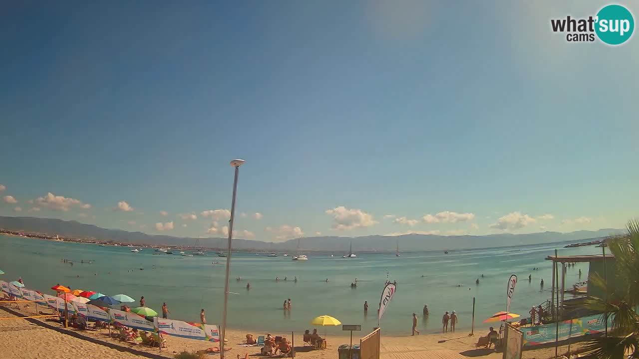 Webcam Cagliari Windsurf Club – Plage du Poetto en direct