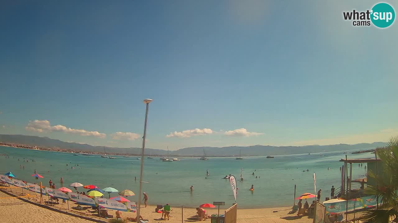 Webcam Cagliari Windsurf Club – Spiaggia del Poetto in diretta