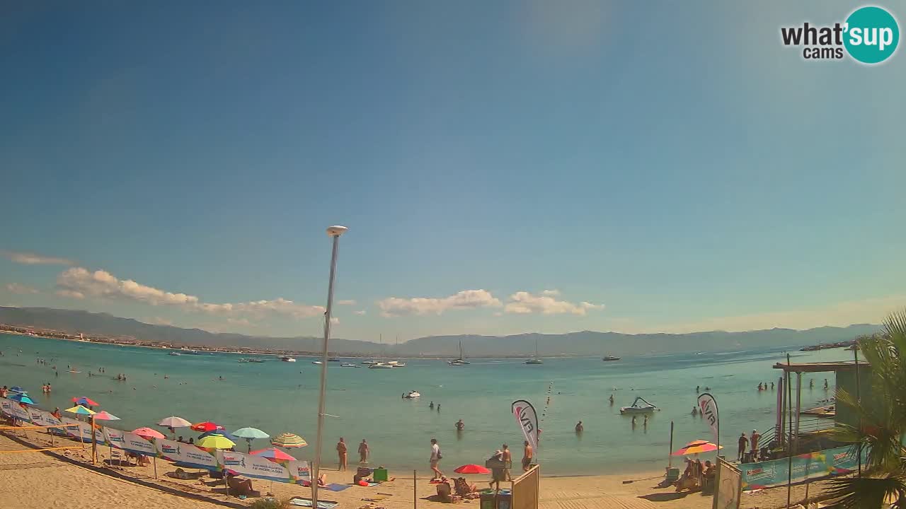 Webcam Cagliari Windsurf Club – Spiaggia del Poetto in diretta