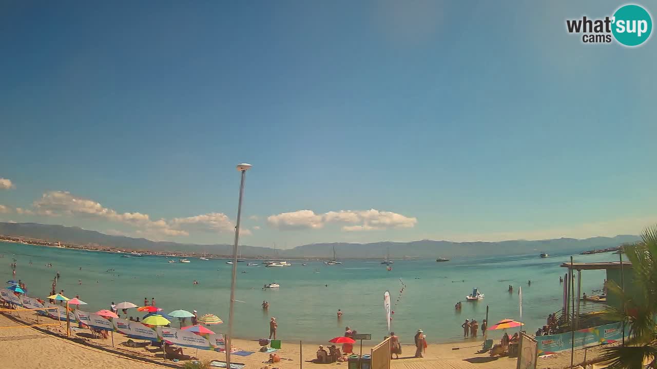 Webcam Cagliari Windsurf Club – Playa del Poetto en directo