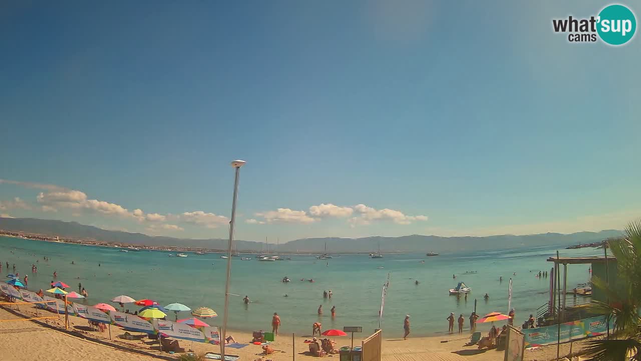 Webcam Cagliari Windsurf Club – Spiaggia del Poetto in diretta