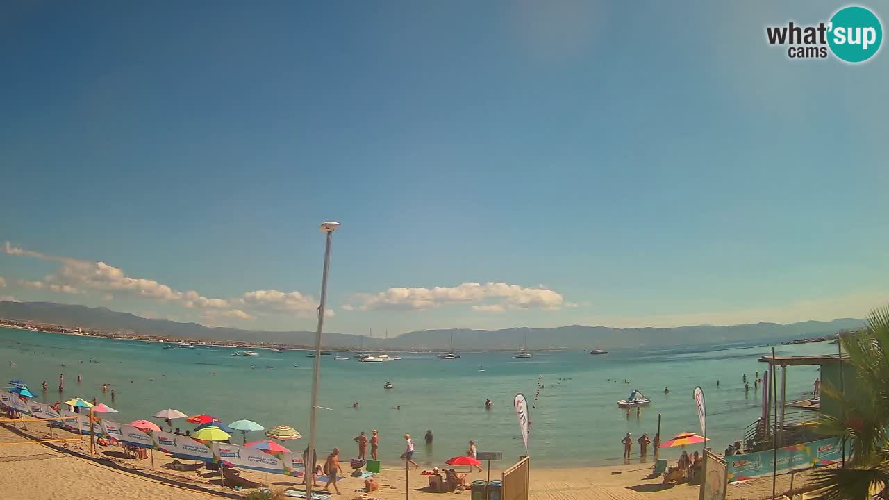 Webcam Cagliari Windsurf Club – Plage du Poetto en direct