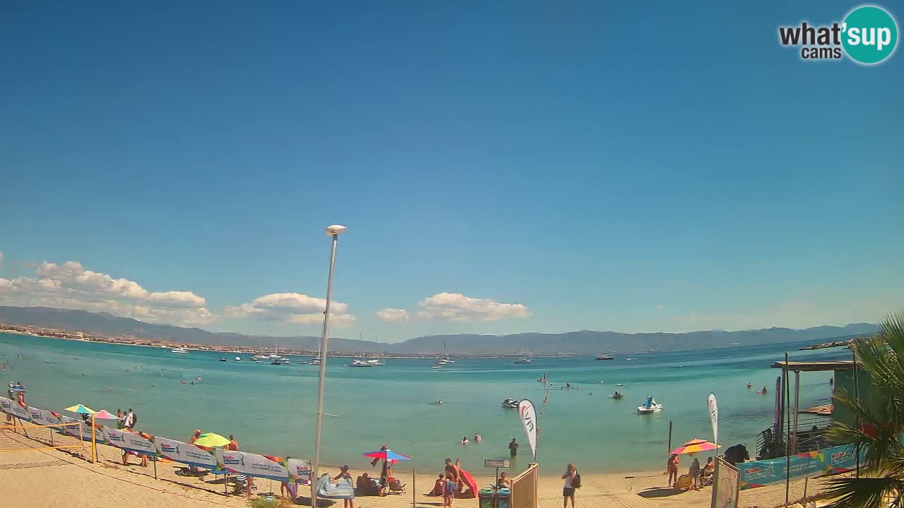 Webcam Cagliari Windsurf Club – Liveblick vom Poetto Strand