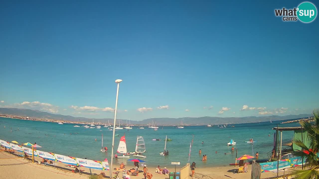 Webcam Cagliari Windsurf Club – Plage du Poetto en direct