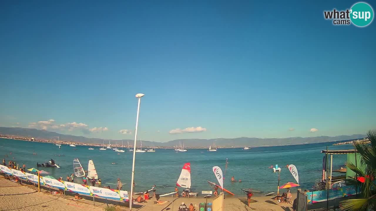 Webcam Cagliari Windsurf Club – Spiaggia del Poetto in diretta