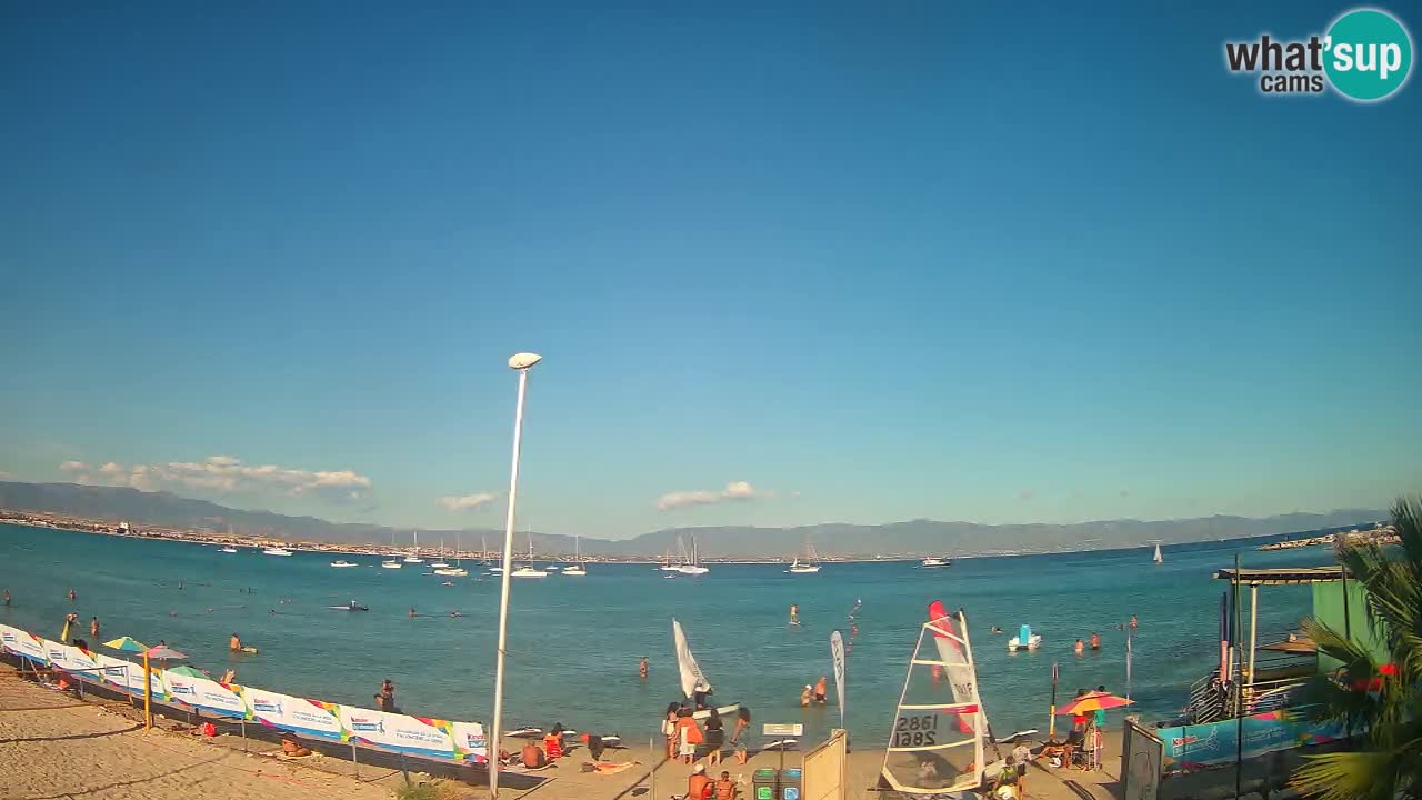 Webcam Cagliari Windsurf Club – Spiaggia del Poetto in diretta