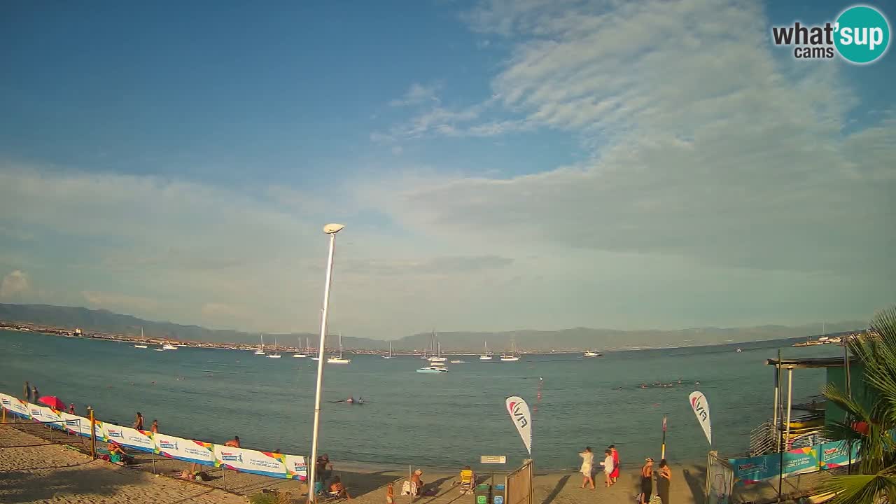 Webcam Cagliari Windsurf Club – Liveblick vom Poetto Strand