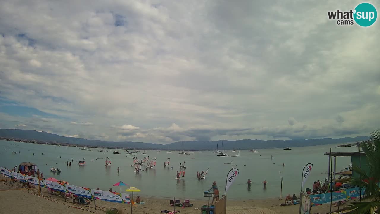 Webcam Cagliari Windsurf Club – Liveblick vom Poetto Strand