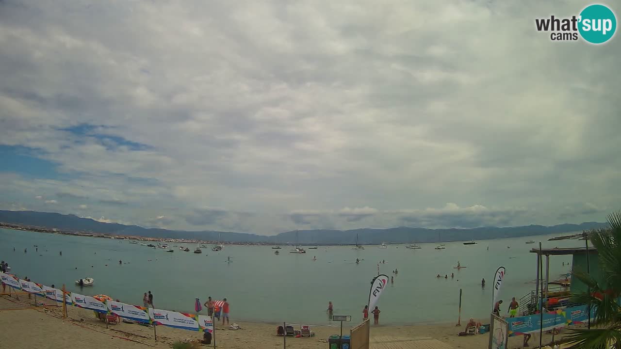Webcam Cagliari Windsurf Club – Liveblick vom Poetto Strand