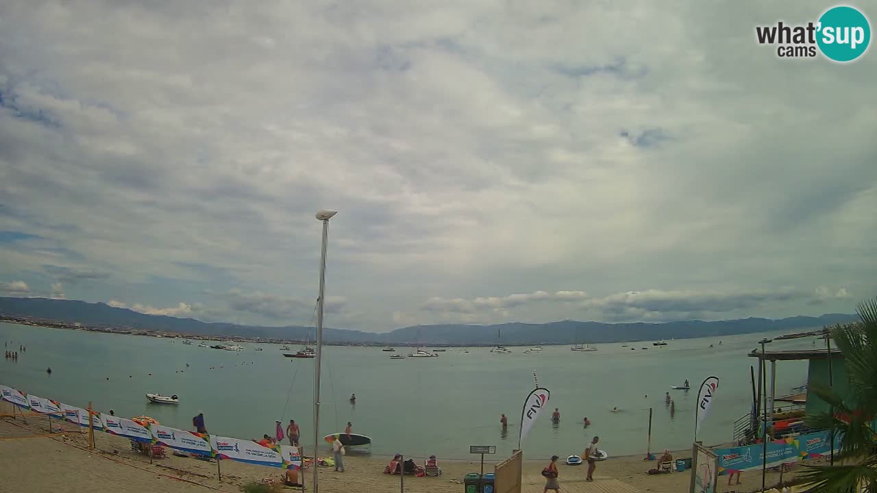 Webcam Cagliari Windsurf Club – Spiaggia del Poetto in diretta