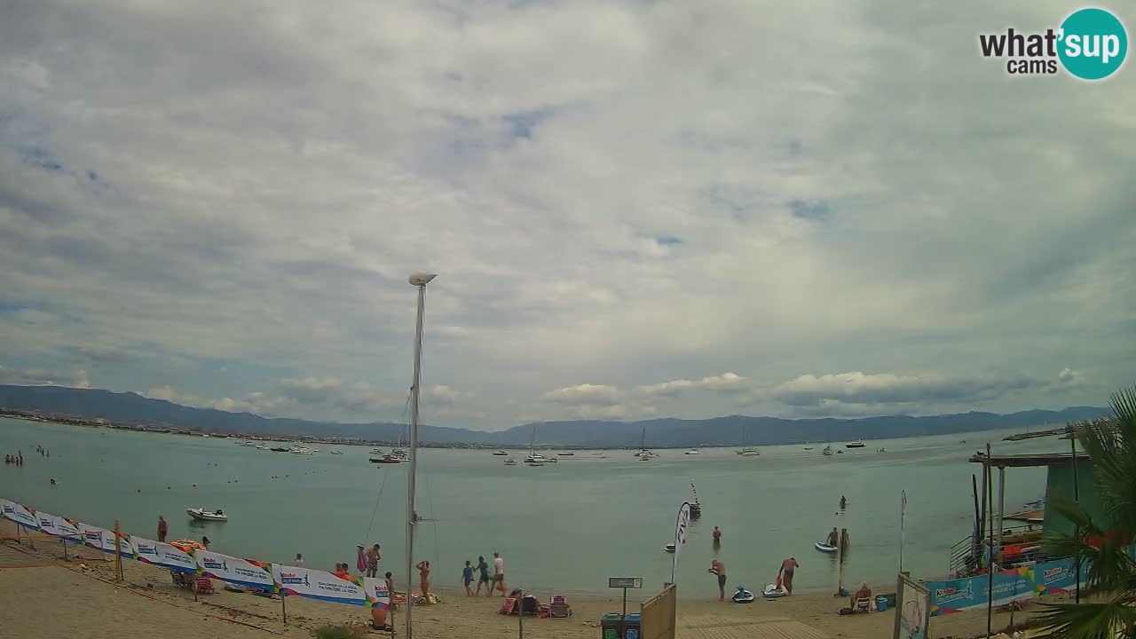 Webcam Cagliari Windsurf Club – Playa del Poetto en directo