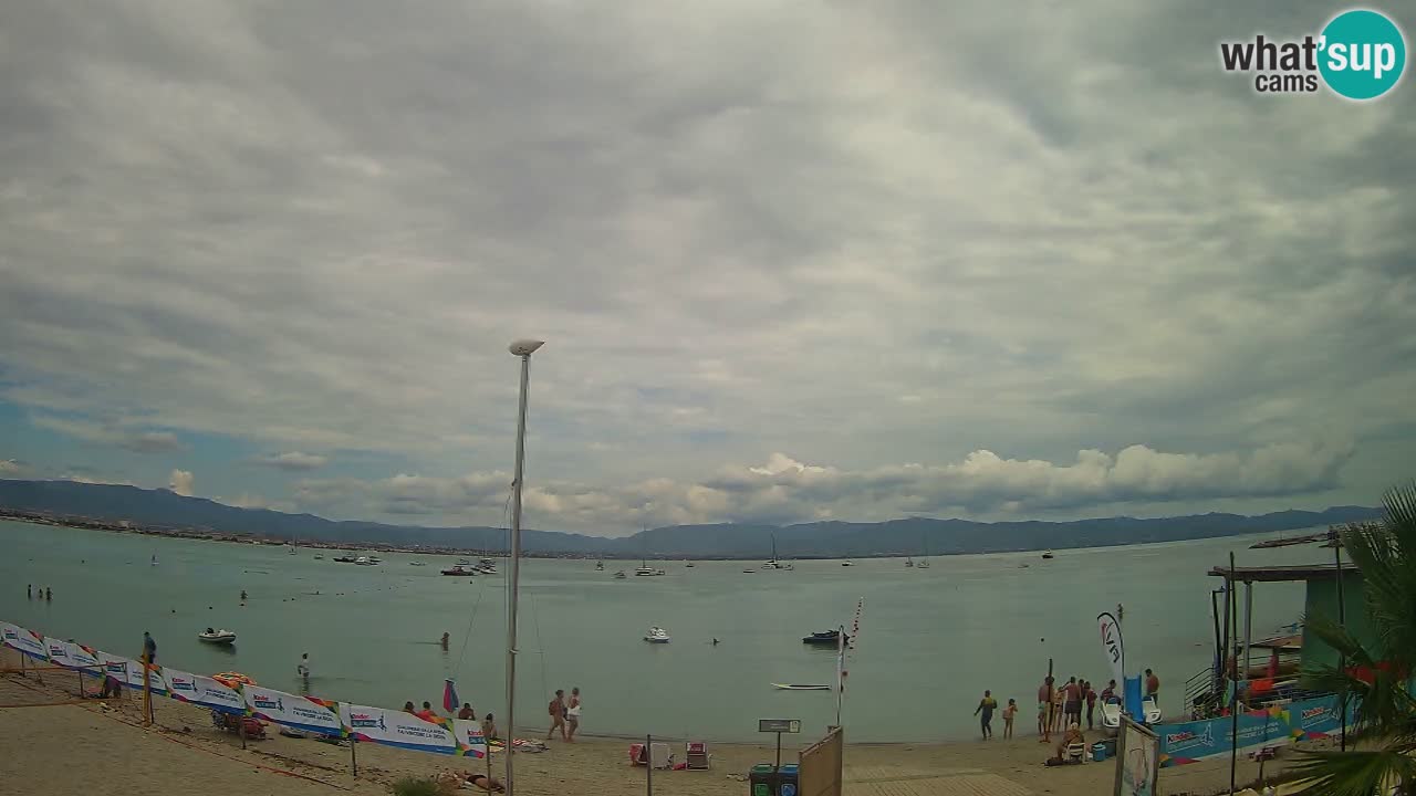 Webcam Cagliari Windsurf Club – Spiaggia del Poetto in diretta
