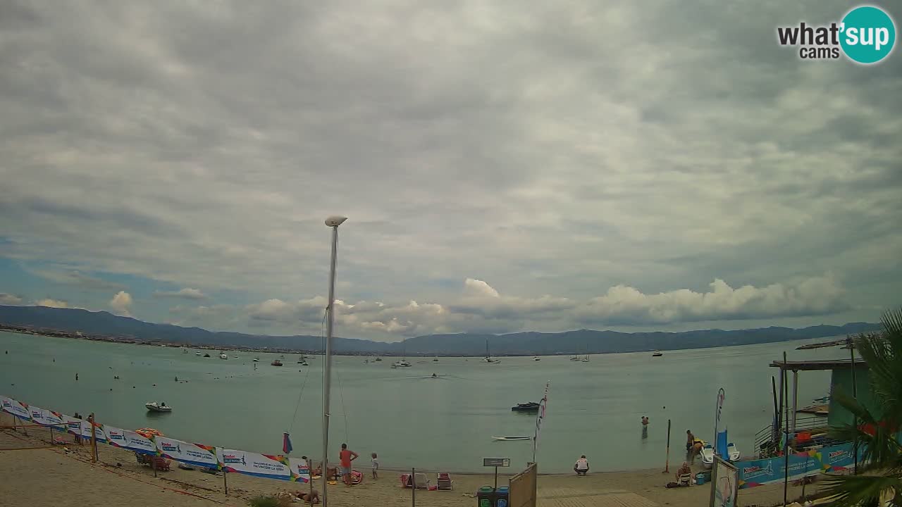 Webcam Cagliari Windsurf Club – Playa del Poetto en directo