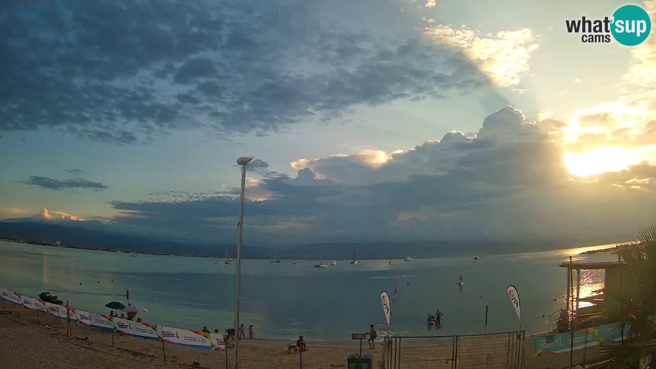 Webcam Cagliari Windsurf Club – Plage du Poetto en direct
