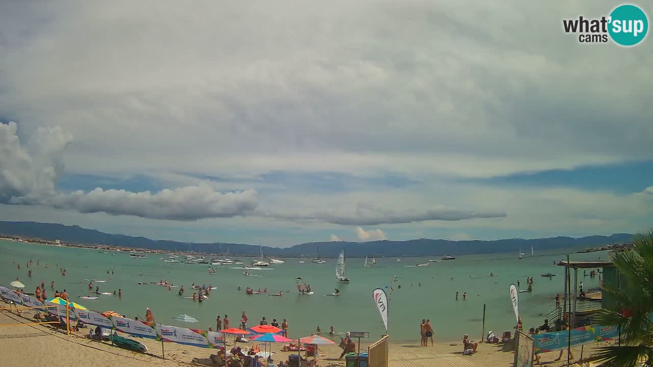 Webcam Cagliari Windsurf Club – Plage du Poetto en direct