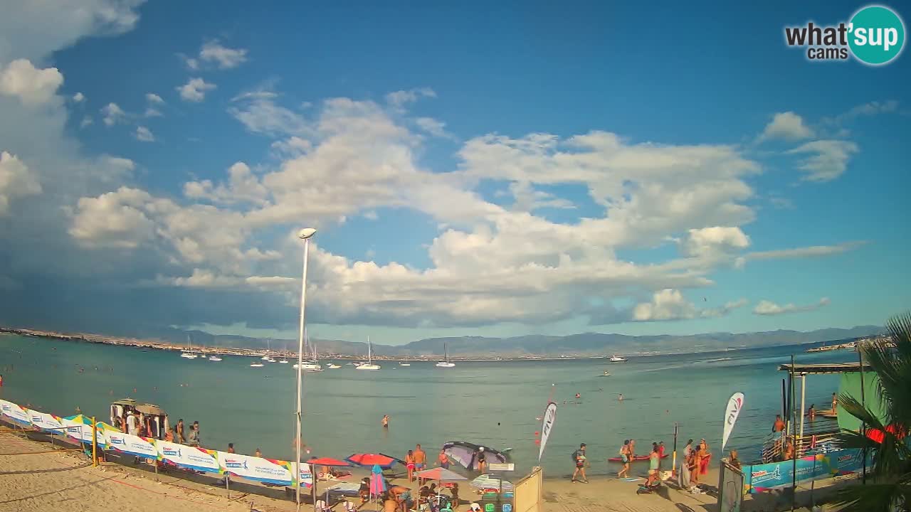 Webcam Cagliari Windsurf Club – Liveblick vom Poetto Strand