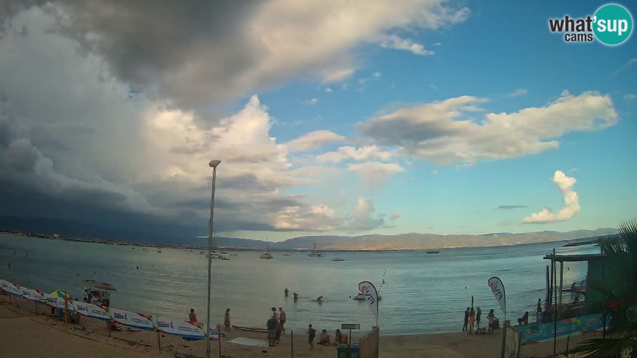 Webcam Cagliari Windsurf Club – Playa del Poetto en directo