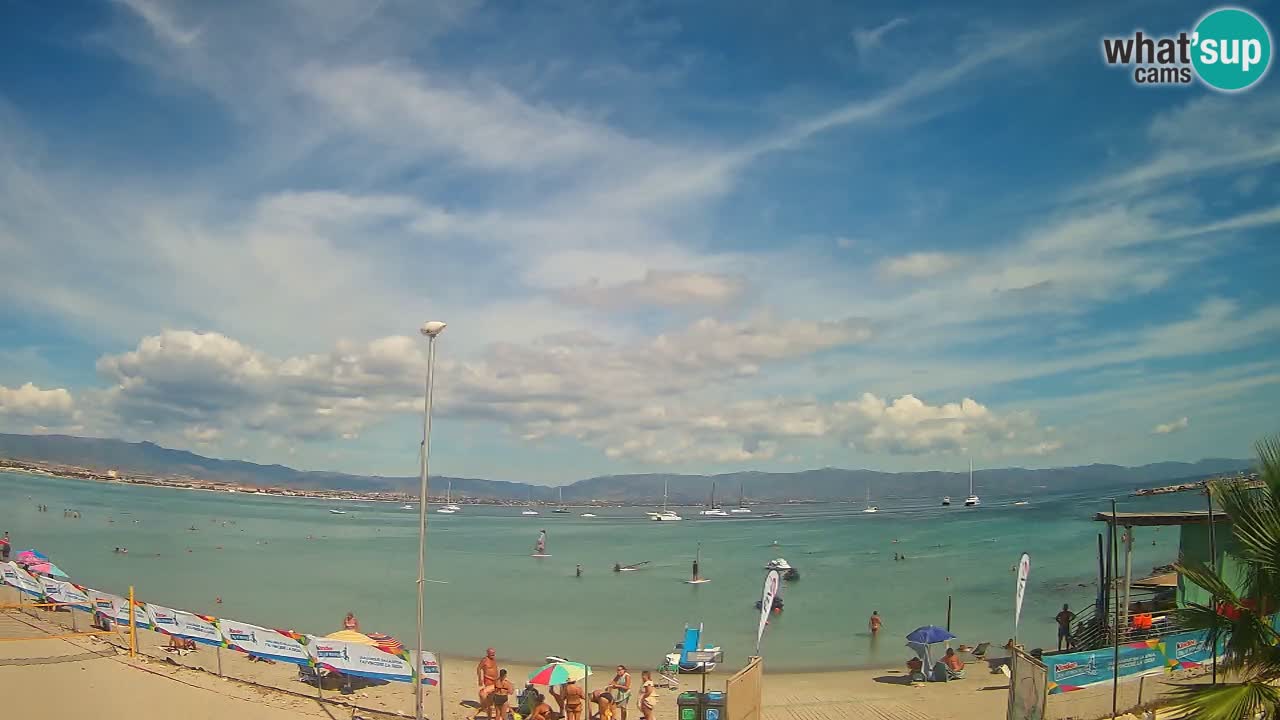 Webcam Cagliari Windsurf Club – Playa del Poetto en directo