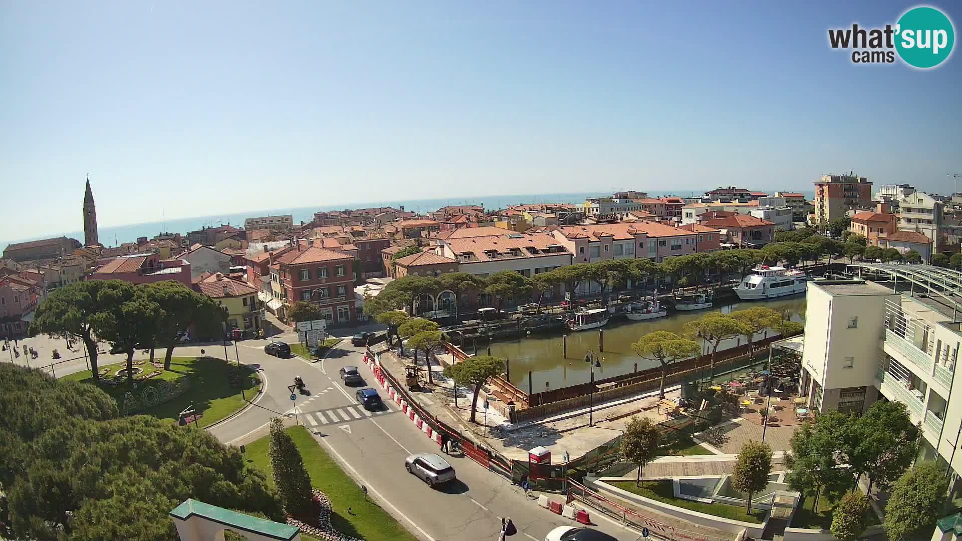 Webcam Hotel Cleofe | Panorama of Caorle old town