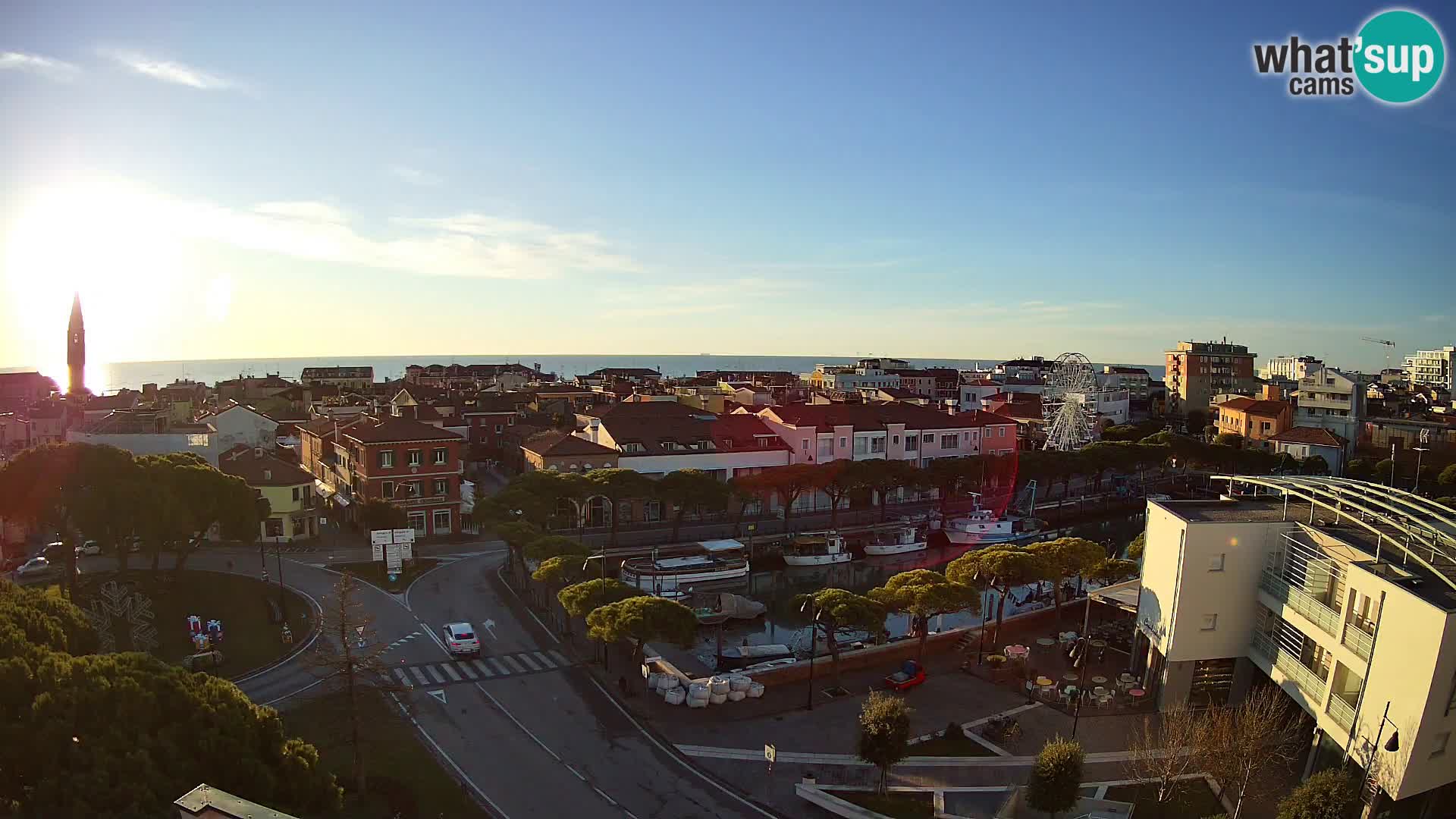 Pogled na Caorle v živo – Hotel Cleofe