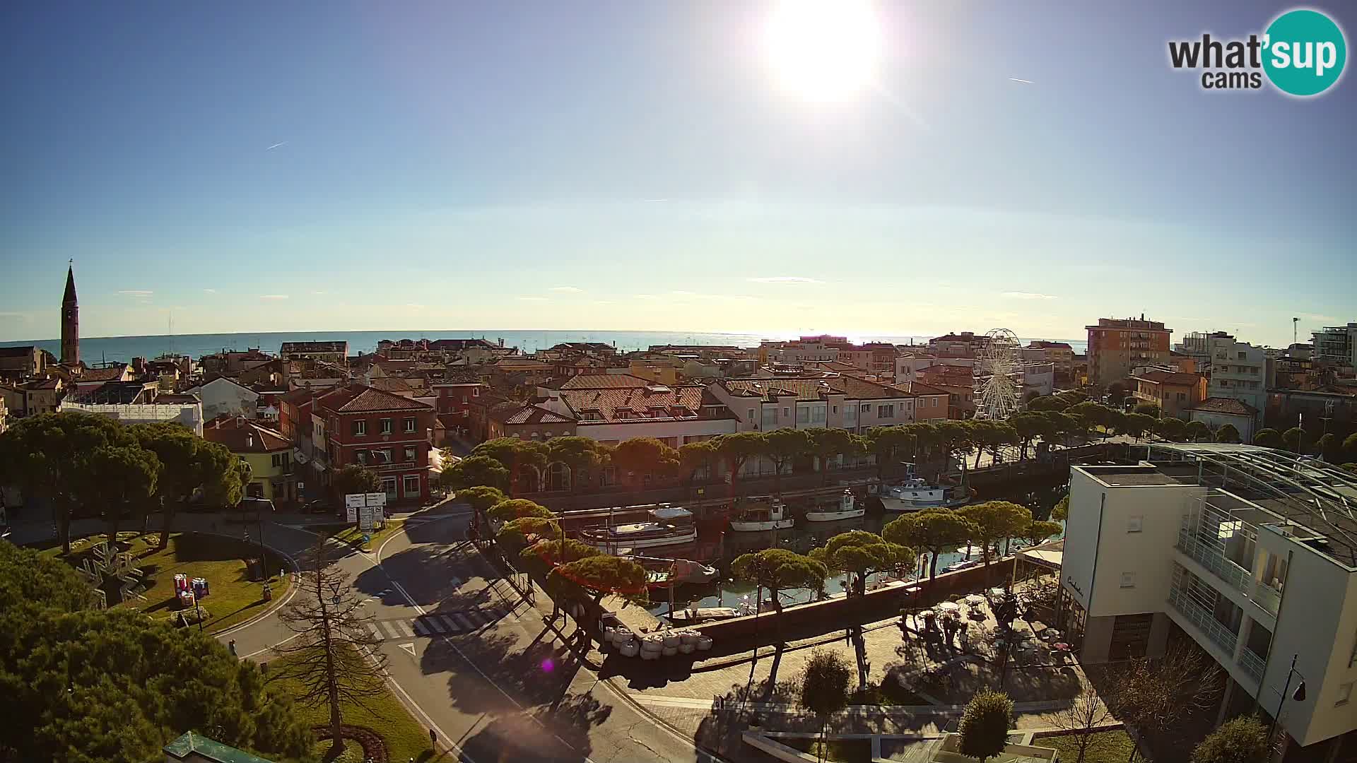 Pogled na Caorle v živo – Hotel Cleofe