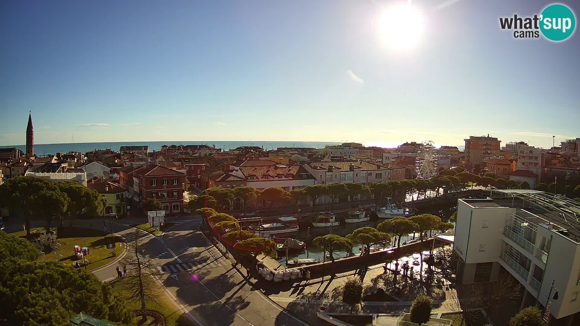 Webcam Hotel Cleofe | Panorama of Caorle old town