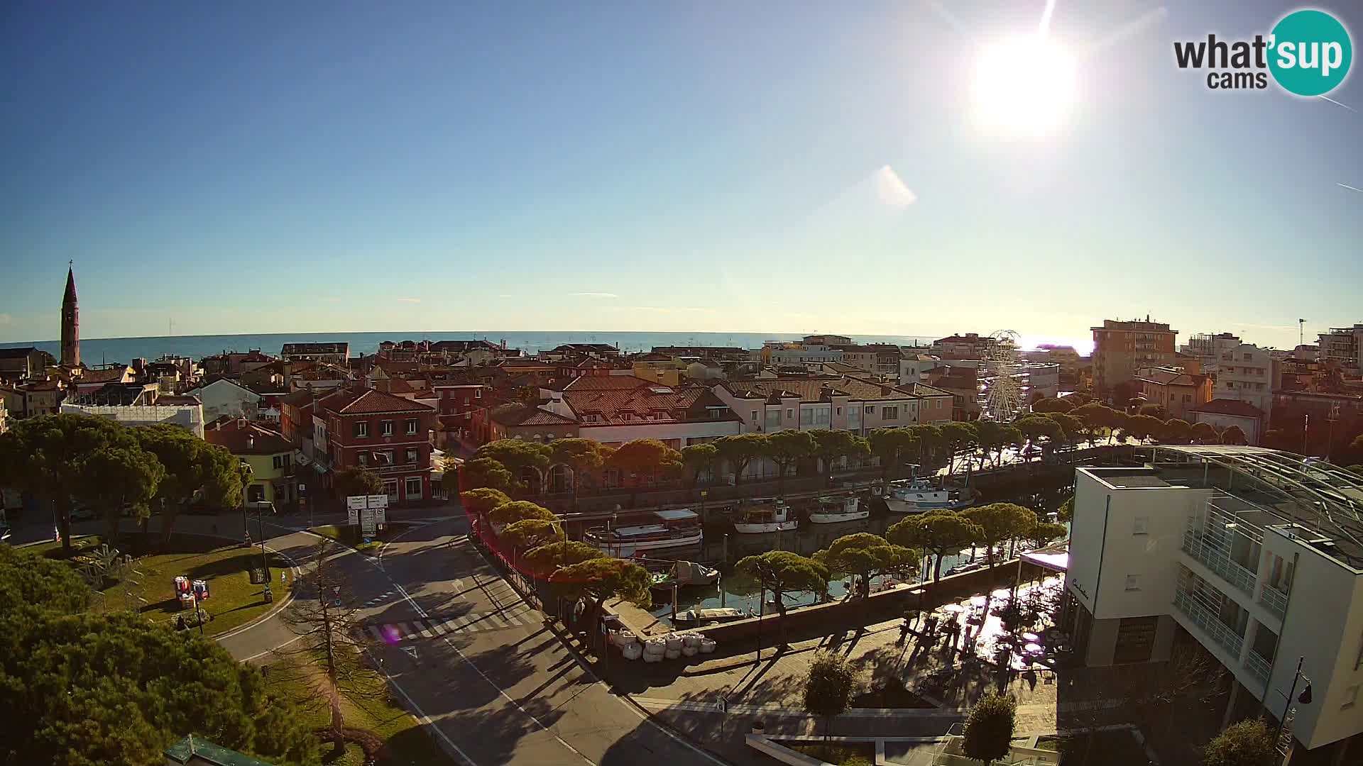 Webcam Hotel Cleofe | Panorama of Caorle old town