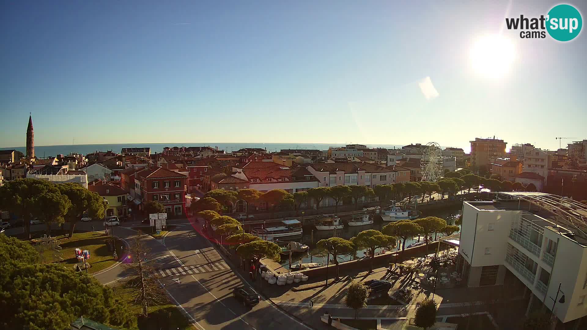 Webcam Hotel Cleofe | Panorama of Caorle old town