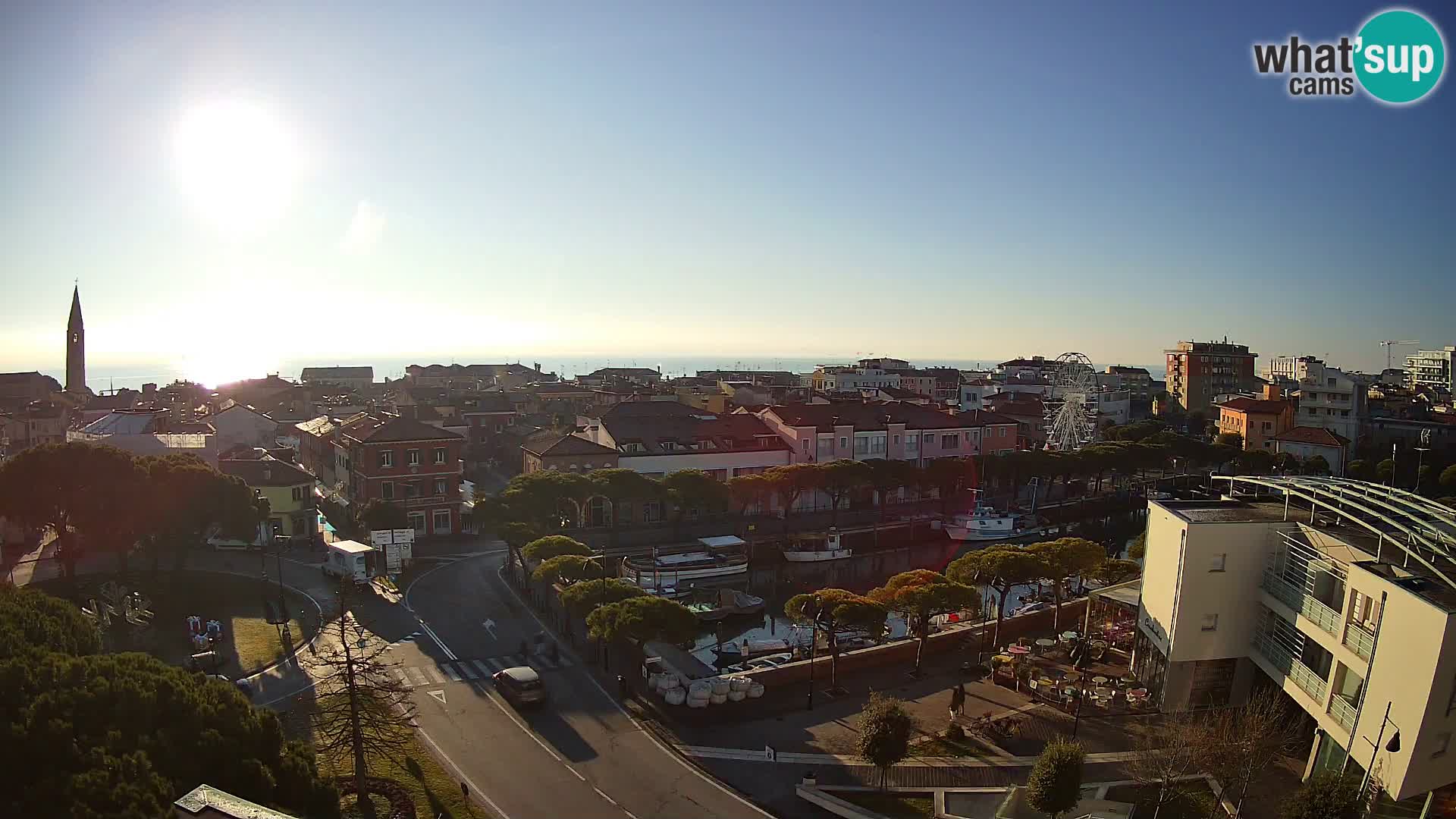 Pogled na Caorle v živo – Hotel Cleofe