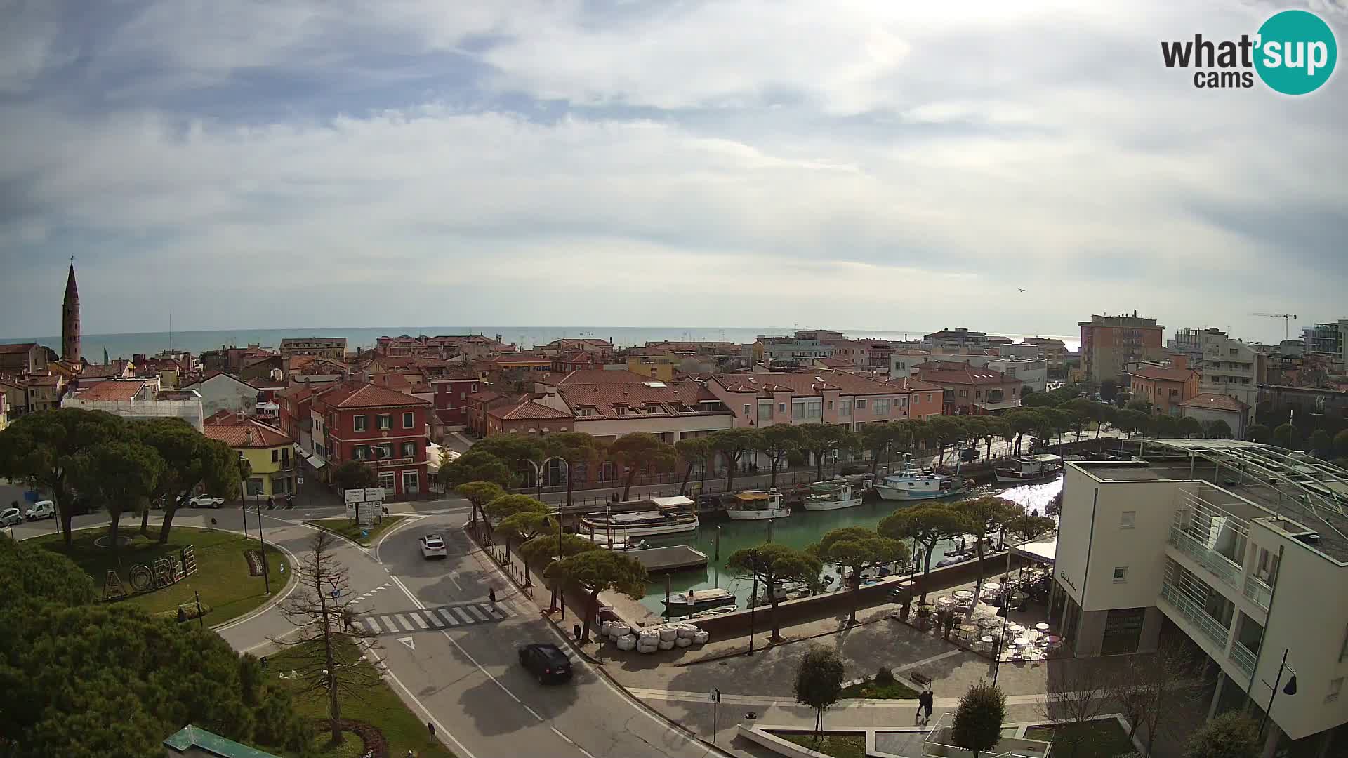 Webcam Hotel Cleofe | Panorama of Caorle old town