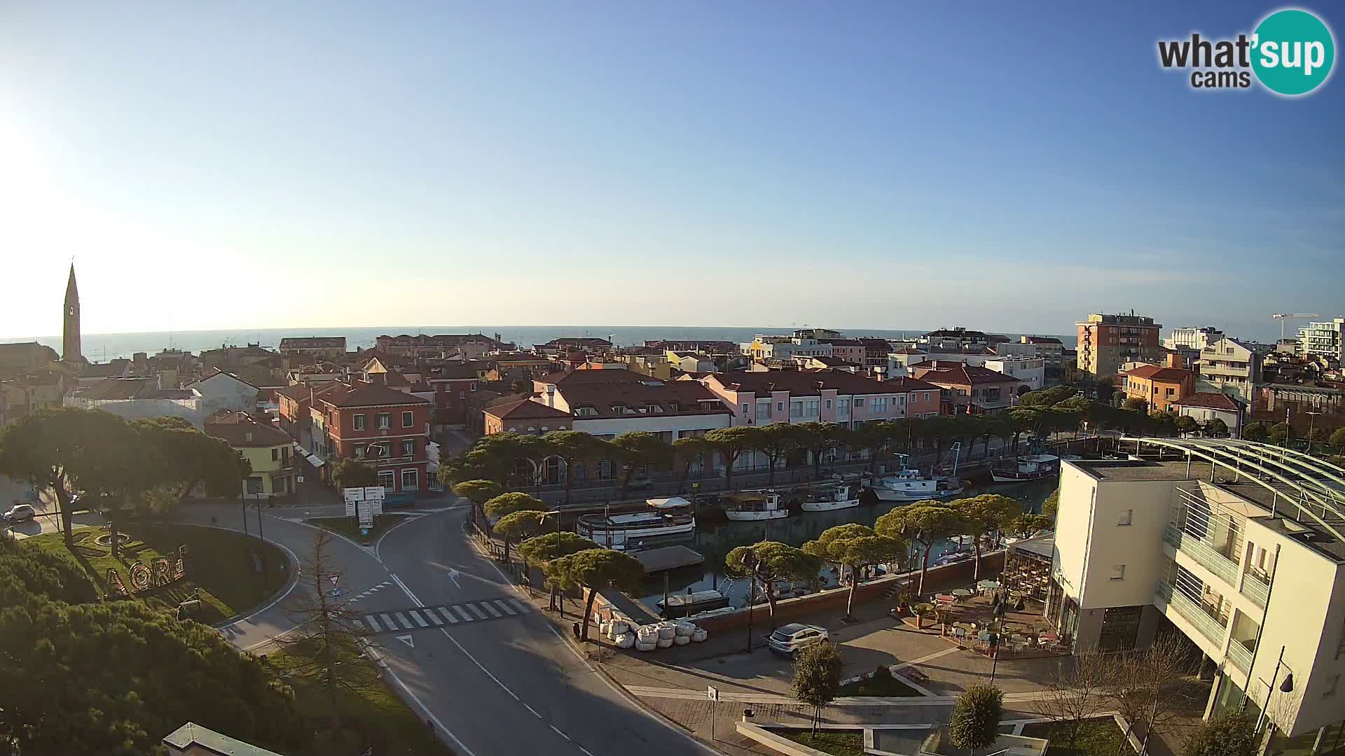 Webcam Hotel Cleofe | Panorama of Caorle old town