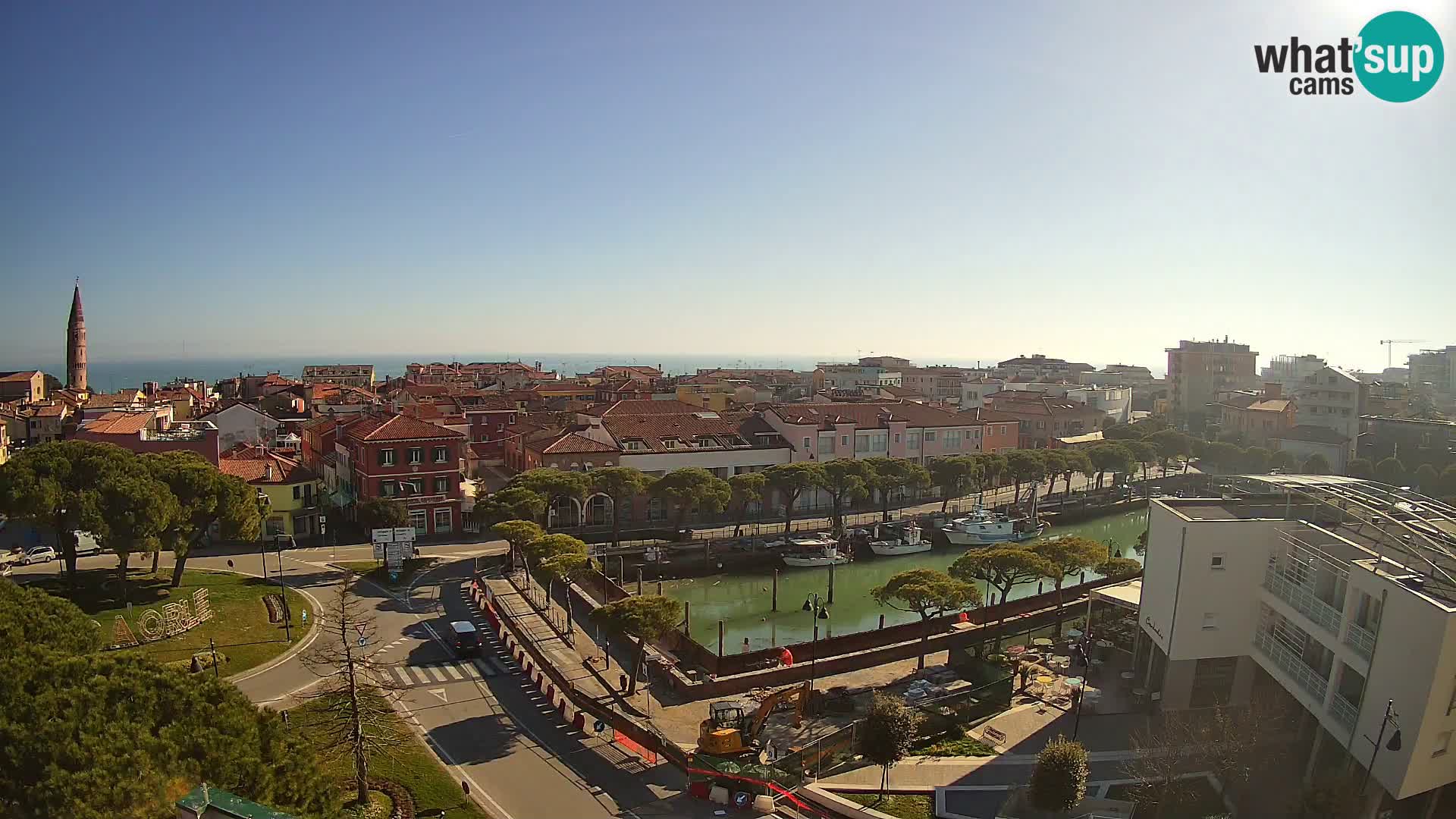 Webcam Hotel Cleofe | Panorama of Caorle old town