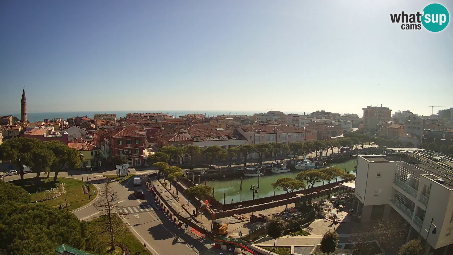 Webcam Hotel Cleofe | Panorama of Caorle old town