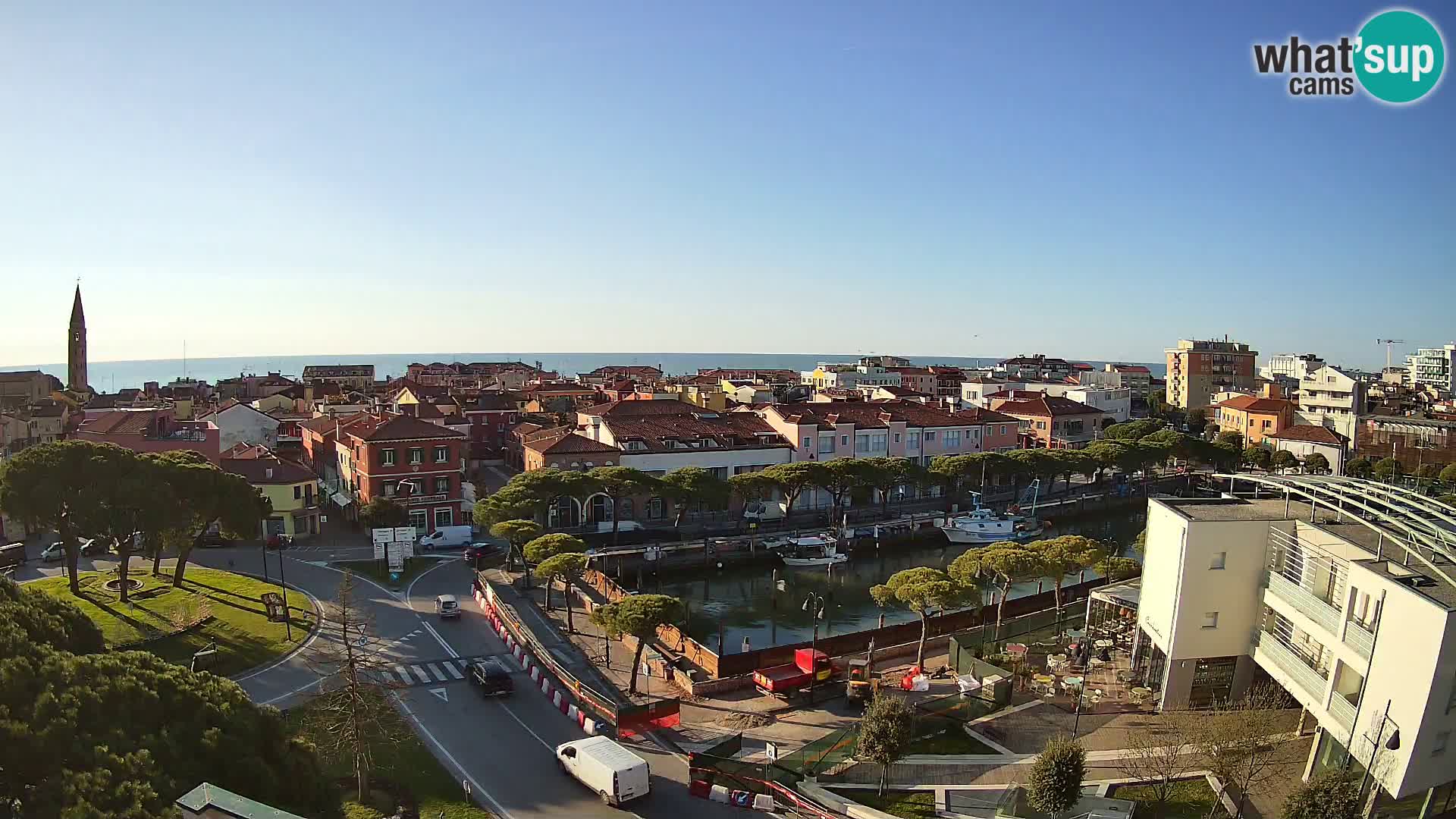 Pogled na Caorle v živo – Hotel Cleofe