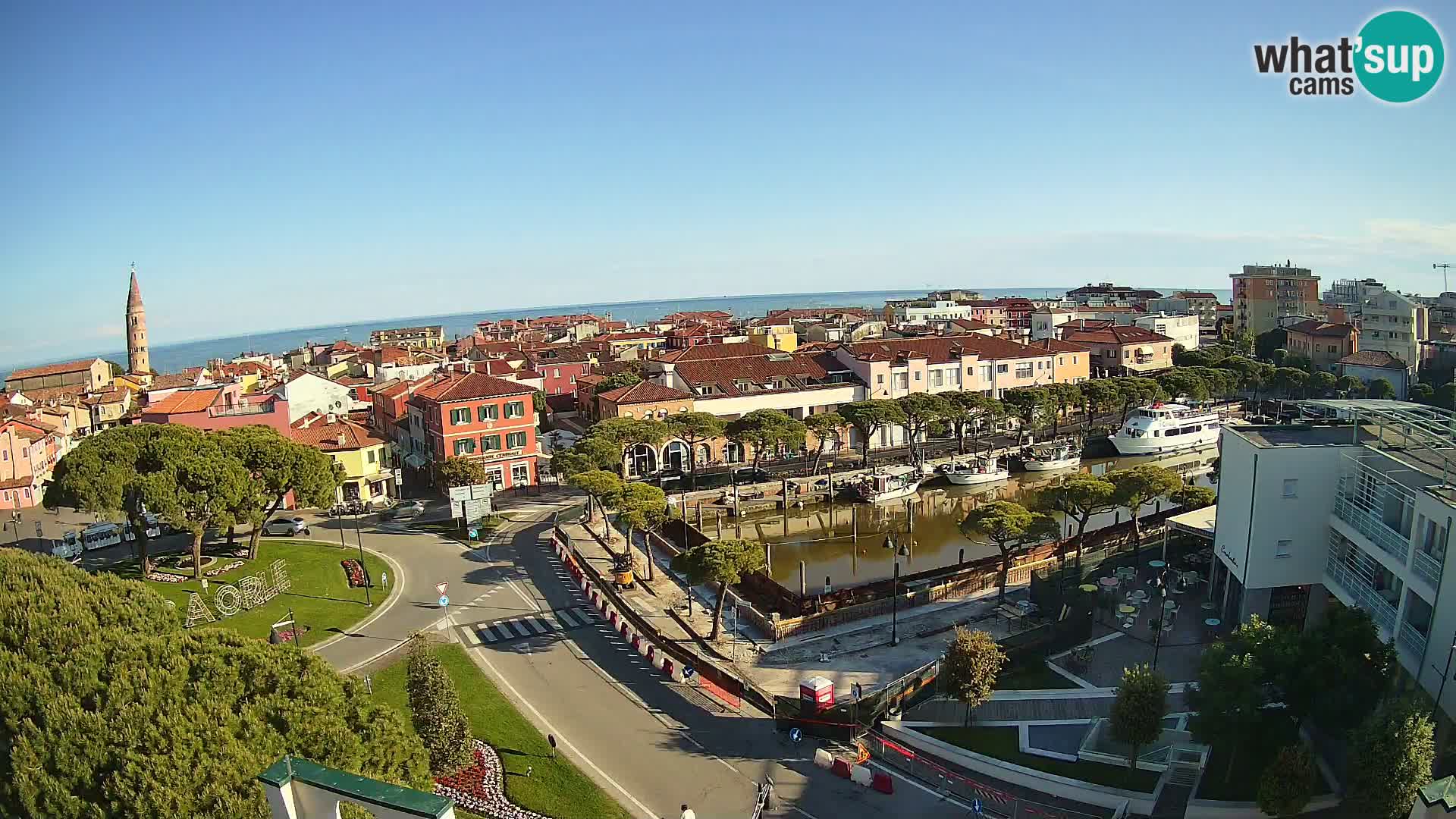 Pogled na Caorle v živo – Hotel Cleofe