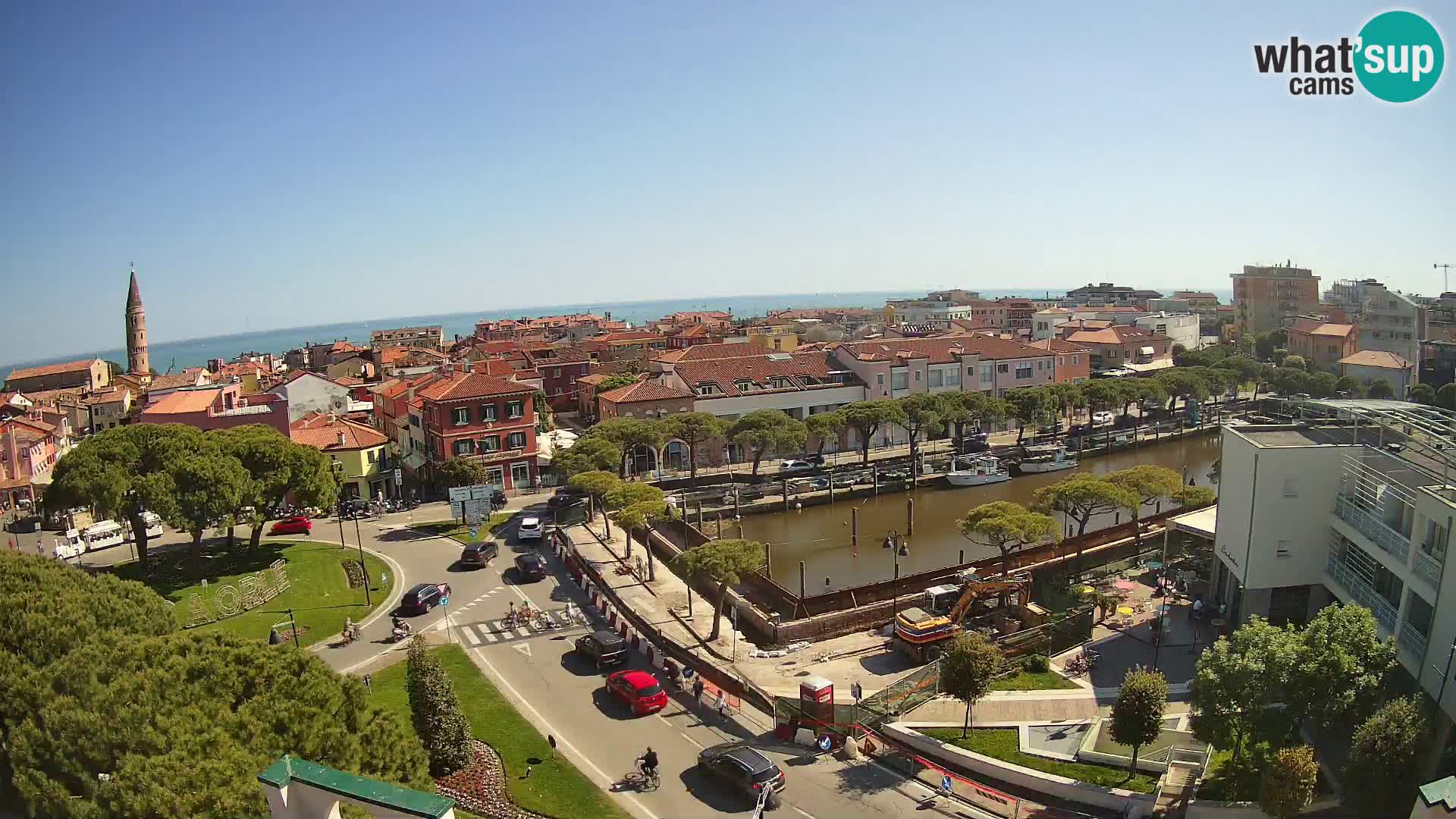 Webcam Hotel Cleofe | Panorama of Caorle old town