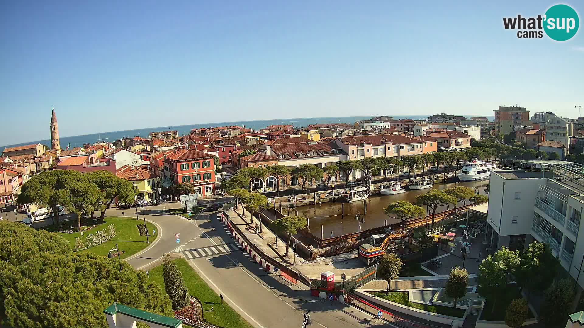 Pogled na Caorle v živo – Hotel Cleofe