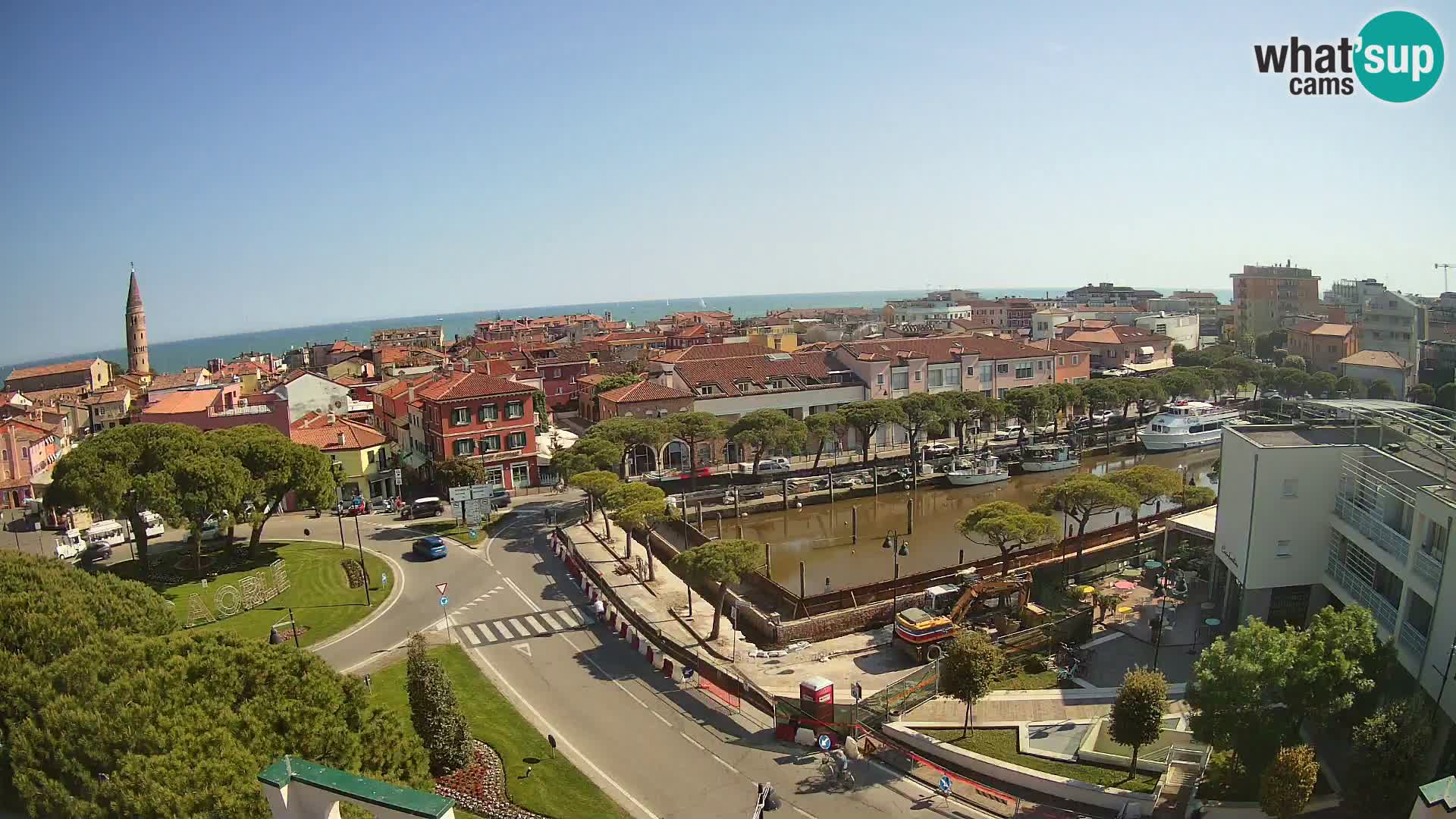 Webcam Hotel Cleofe | Panorama of Caorle old town