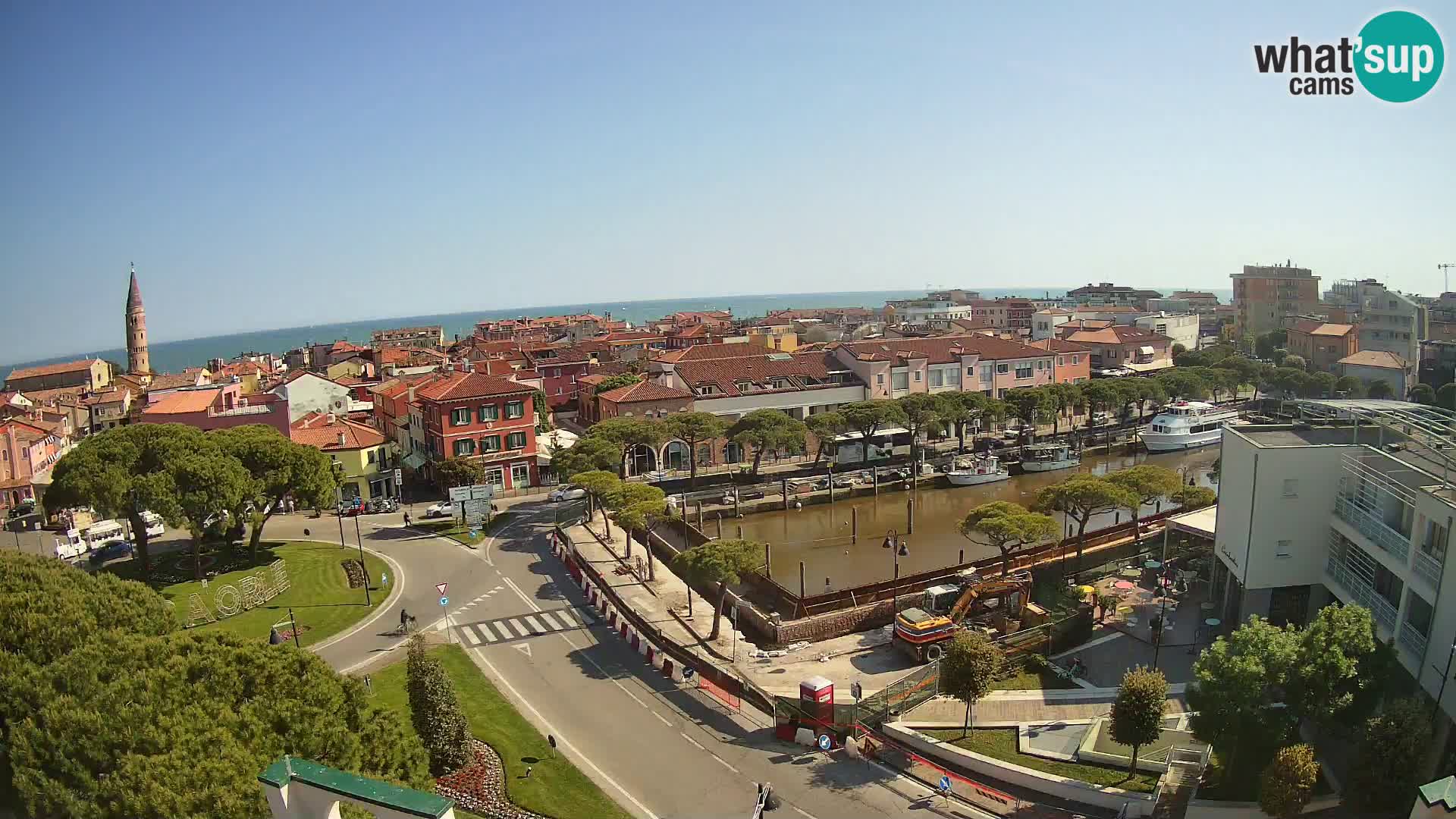 Webcam Hotel Cleofe | Panorama of Caorle old town