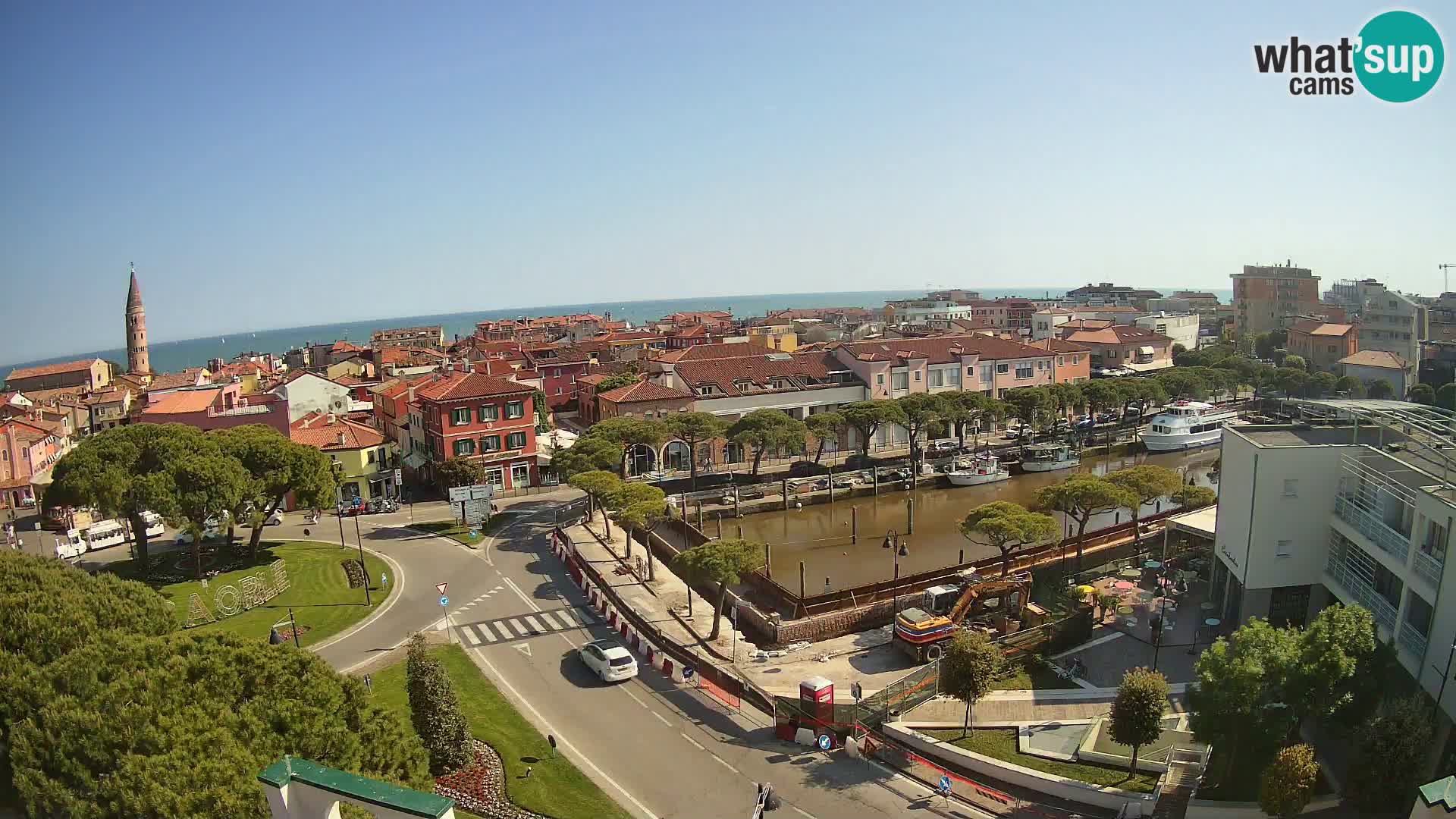 Pogled na Caorle v živo – Hotel Cleofe