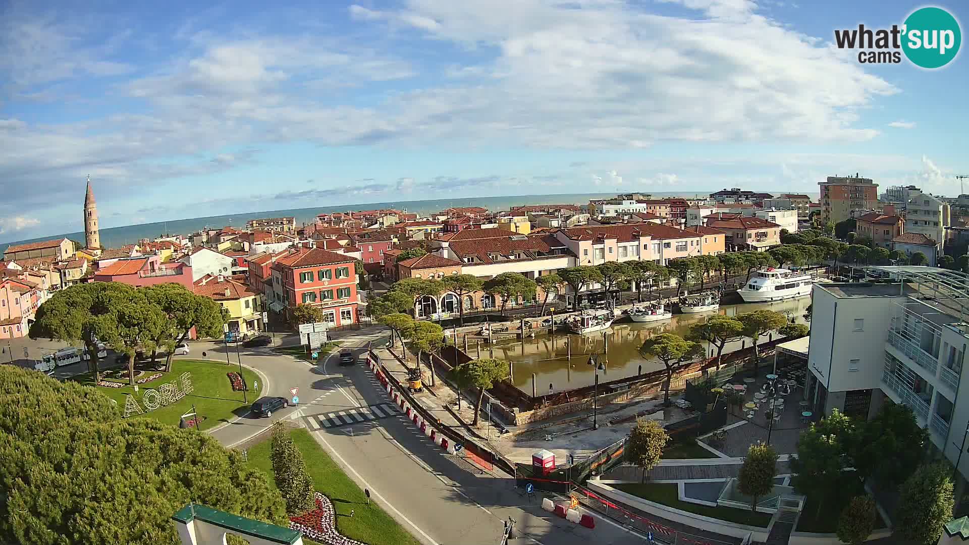 Pogled na Caorle v živo – Hotel Cleofe