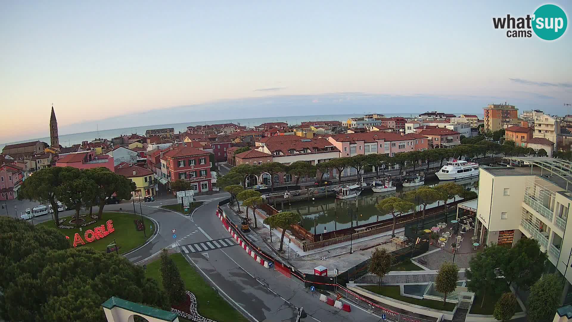 Pogled na Caorle v živo – Hotel Cleofe