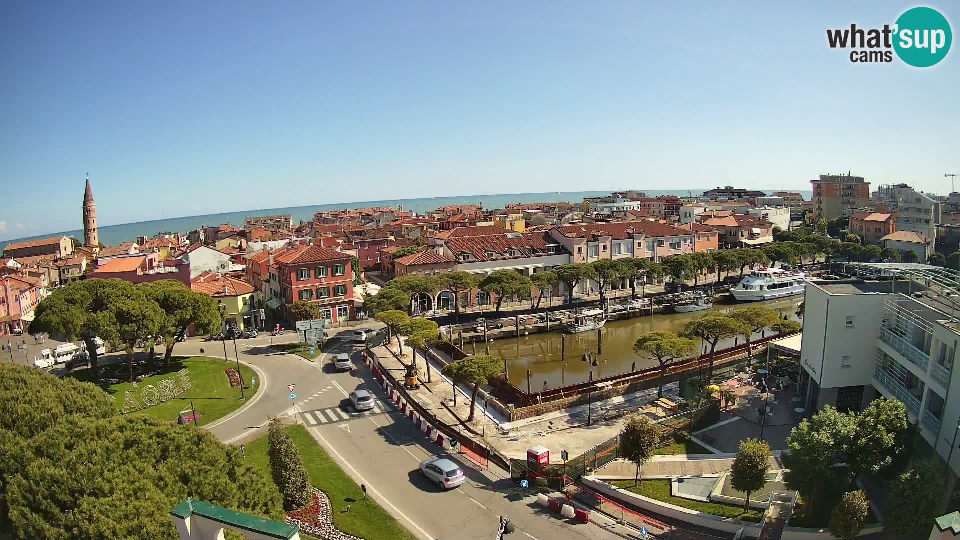 Pogled na Caorle v živo – Hotel Cleofe