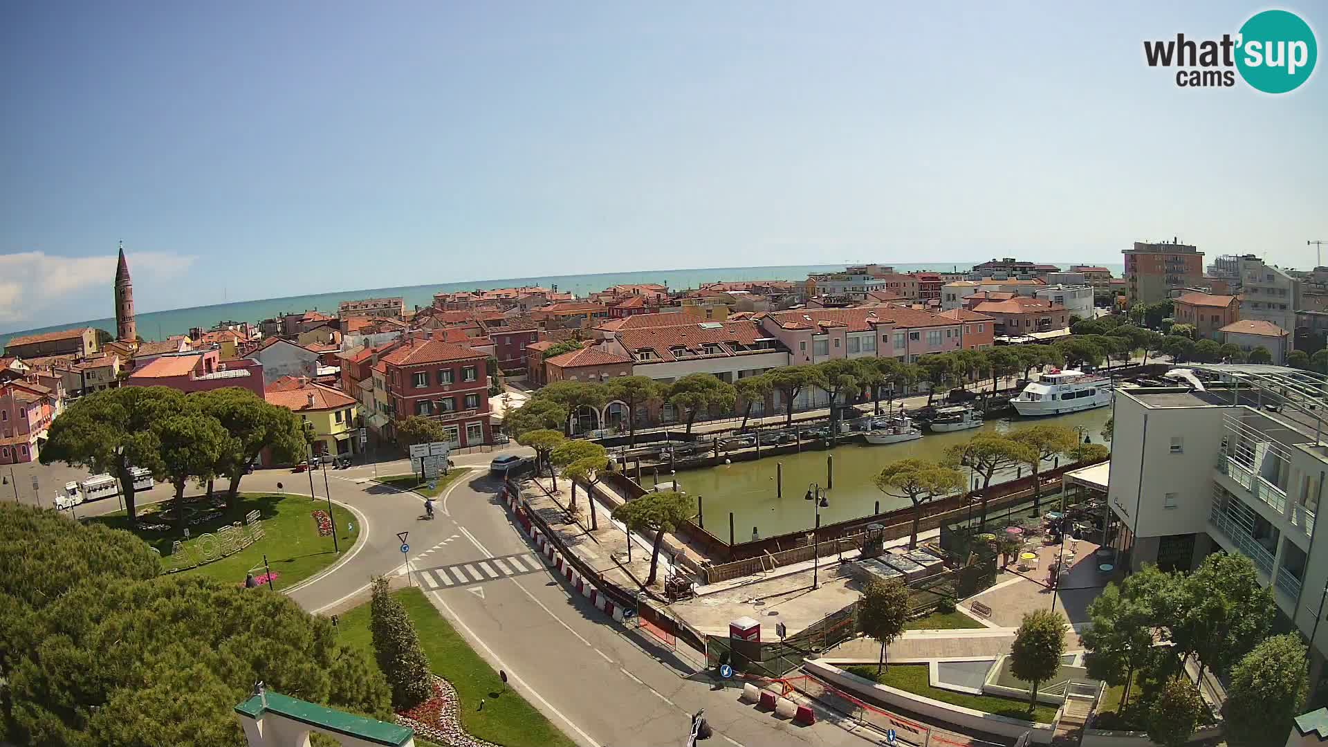 Webcam Hotel Cleofe | Panorama of Caorle old town